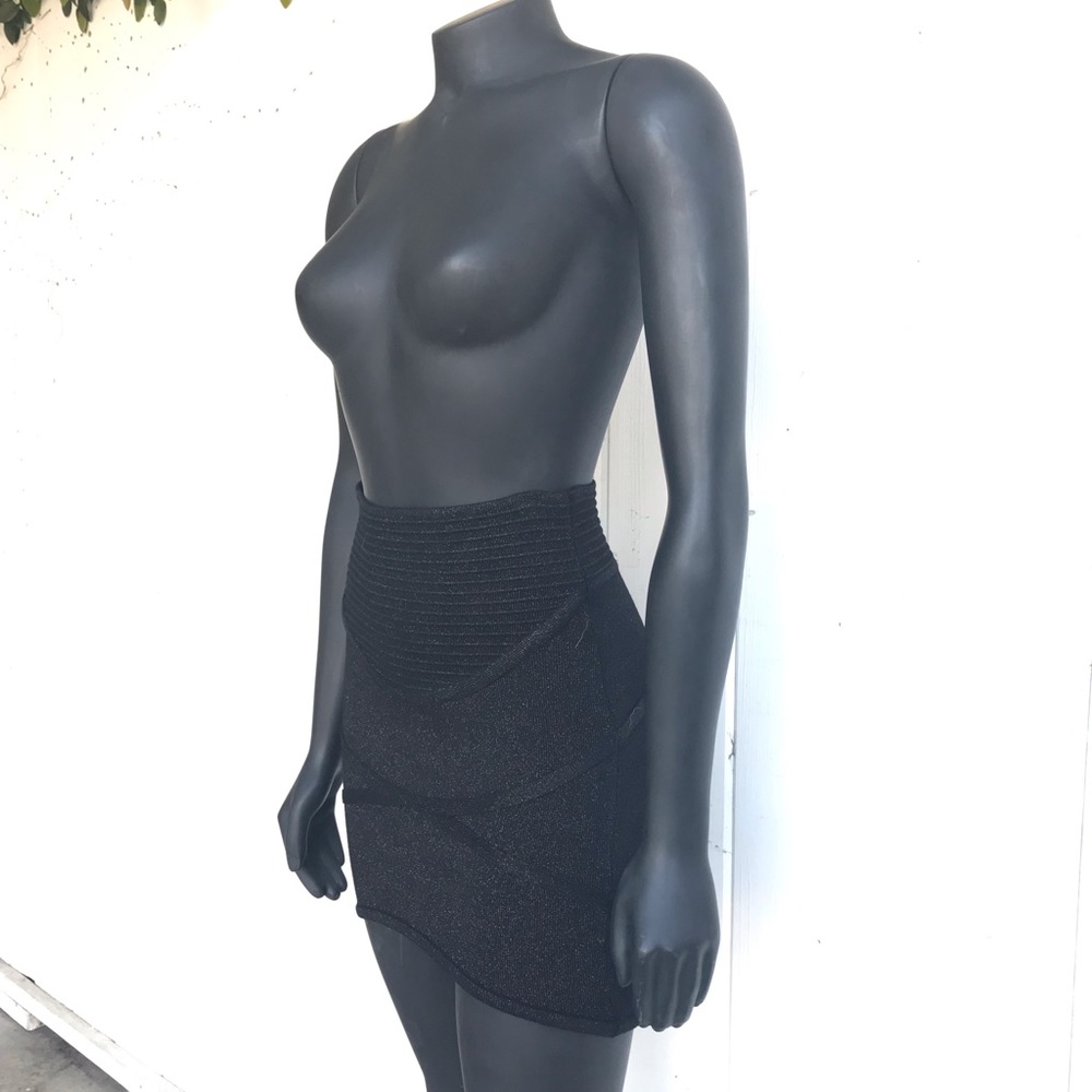 BEBE - Bandage / Bodycon High Waisted Mini Skirt
